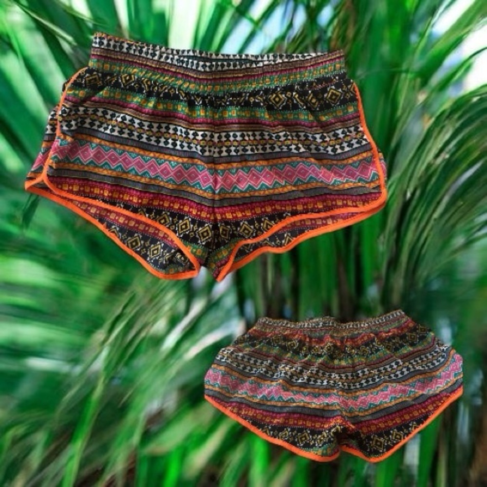 Colorful Patterned Women's Shorts
